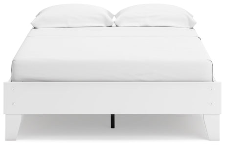 Socalle Two-tone Full Platform Base Bed by Ashley at Eve Furniture