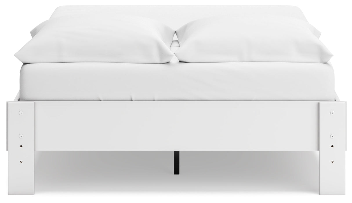 Socalle Two-tone Full Platform Base Bed by Ashley at Eve Furniture