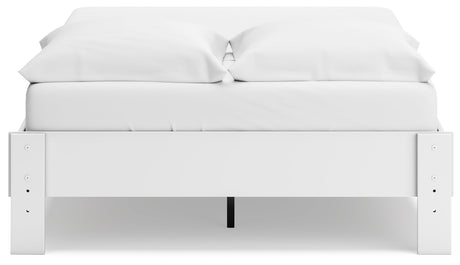 Socalle Two-tone Full Platform Base Bed by Ashley at Eve Furniture