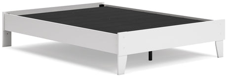 Socalle Two-tone Full Platform Base Bed by Ashley at Eve Furniture