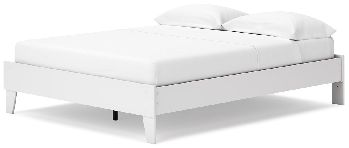 Socalle Two-tone Queen Platform Base Bed by Ashley at Eve Furniture