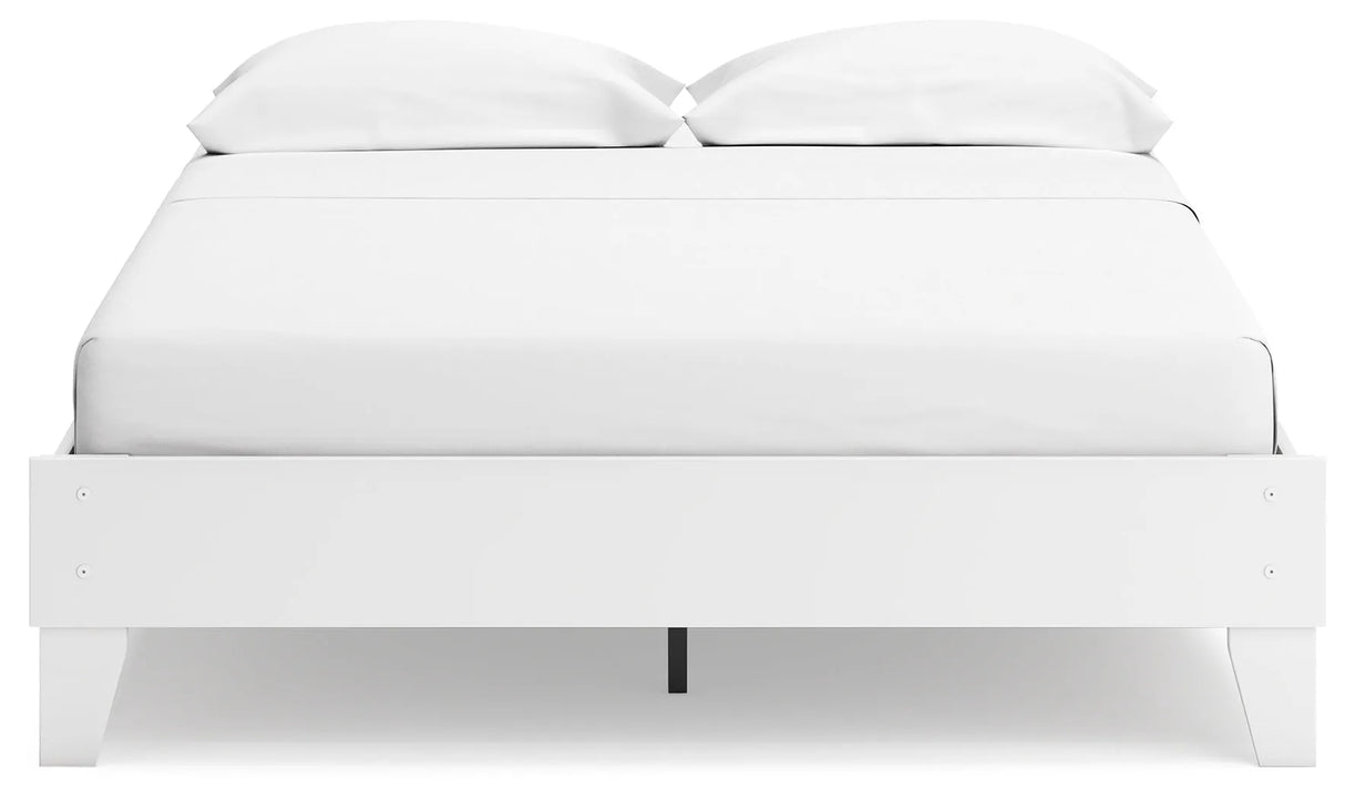 Socalle Two-tone Queen Platform Base Bed by Ashley at Eve Furniture