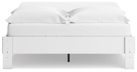 Socalle Two-tone Queen Platform Base Bed by Ashley at Eve Furniture