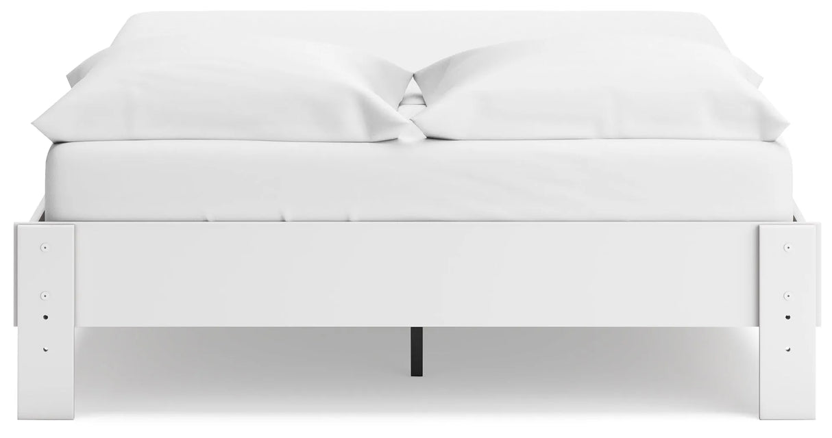 Socalle Two-tone Queen Platform Base Bed by Ashley at Eve Furniture