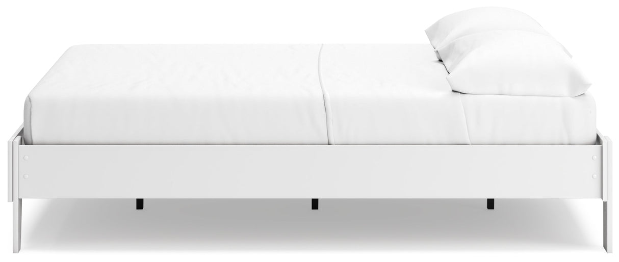 Socalle Two-tone Queen Platform Base Bed by Ashley at Eve Furniture
