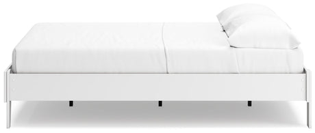 Socalle Two-tone Queen Platform Base Bed by Ashley at Eve Furniture