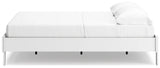 Socalle Two-tone Queen Platform Base Bed by Ashley at Eve Furniture