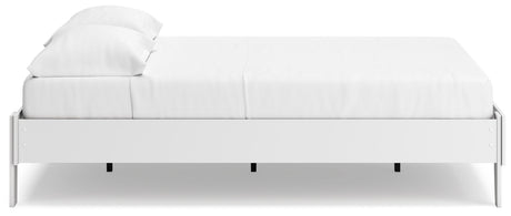 Socalle Two-tone Queen Platform Base Bed by Ashley at Eve Furniture