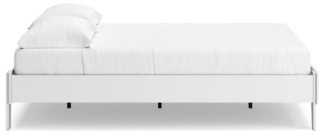 Socalle Two-tone Queen Platform Base Bed by Ashley at Eve Furniture