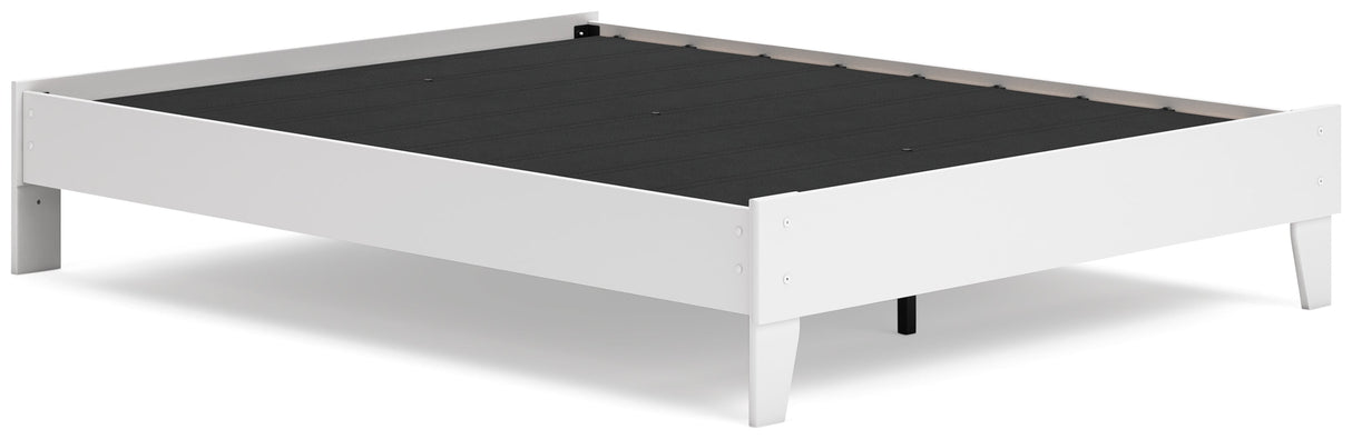 Socalle Two-tone Queen Platform Base Bed by Ashley at Eve Furniture