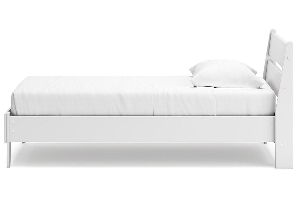 Socalle Two-tone Twin Panel Platform Bed by Ashley at Eve Furniture