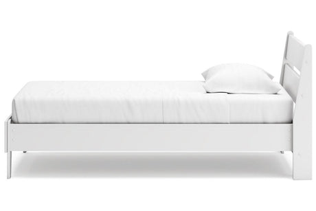 Socalle Two-tone Twin Panel Platform Bed by Ashley at Eve Furniture