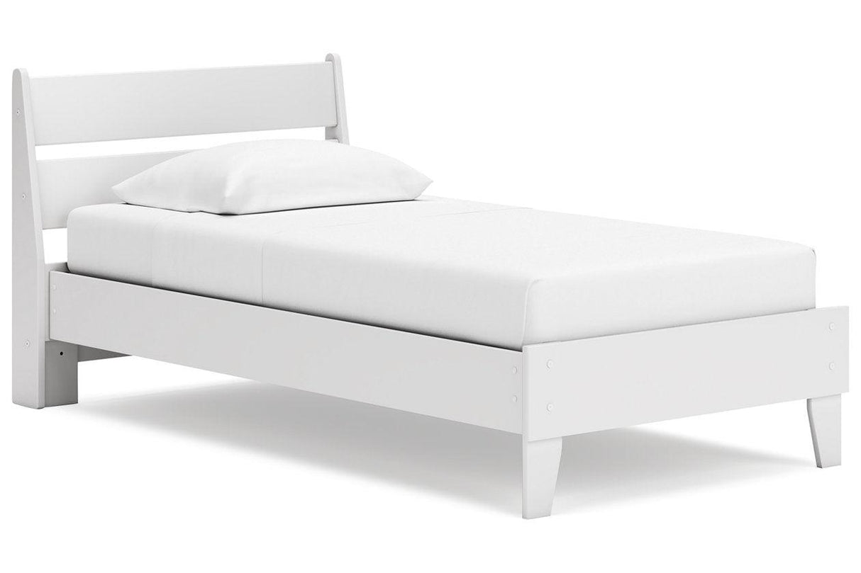 Socalle Two-tone Twin Panel Platform Bed by Ashley at Eve Furniture