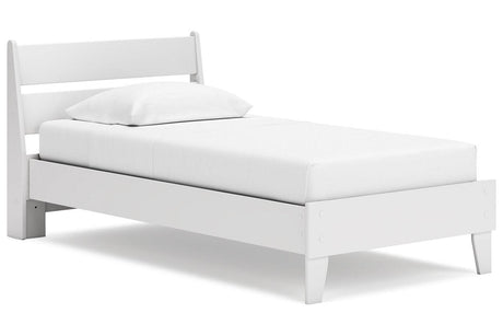 Socalle Two-tone Twin Panel Platform Bed by Ashley at Eve Furniture