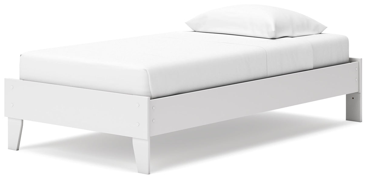 Socalle Two-tone Twin Platform Bed