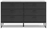 Socalle Black Dresser by Ashley at Eve Furniture
