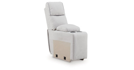 Social Pointe Pearl/Ash 5-Piece Reclining Sectional with Storage Consoles by Ashley at Eve Furniture