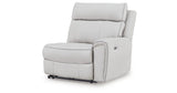 Social Pointe Pearl/Ash 7-Piece Reclining Sectional with Storage Consoles by Ashley at Eve Furniture