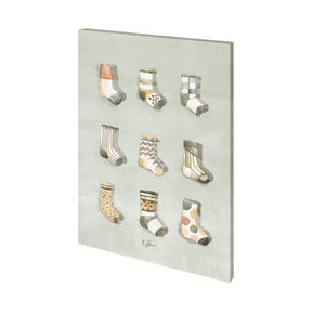 Sock I by Barbara Fleming a Hand Embellished Textured Canvas by Mercana at Eve Furniture