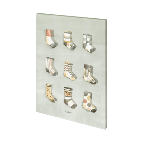 Sock I by Barbara Fleming a Hand Embellished Textured Canvas by Mercana at Eve Furniture
