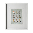 Sock I by Barbara Fleming a Hand Embellished Textured Framed Art Print Matted under Glass by Mercana at Eve Furniture