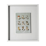 Sock I by Barbara Fleming a Hand Embellished Textured Framed Art Print Matted under Glass by Mercana at Eve Furniture