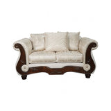 Sodaro Ivory Loveseat by Furniture of America at Eve Furniture
