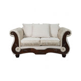 Sodaro Ivory Loveseat by Furniture of America at Eve Furniture
