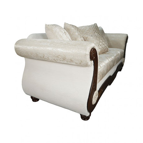 Sodaro Ivory Loveseat by Furniture of America at Eve Furniture