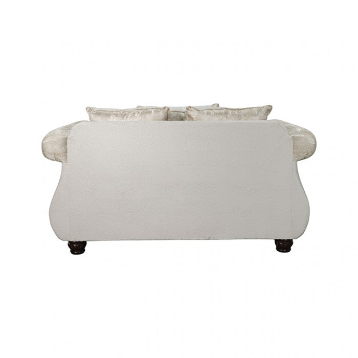 Sodaro Ivory Loveseat by Furniture of America at Eve Furniture