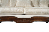 Sodaro Ivory/Dark Cherry Living Room Set by Furniture of America at Eve Furniture