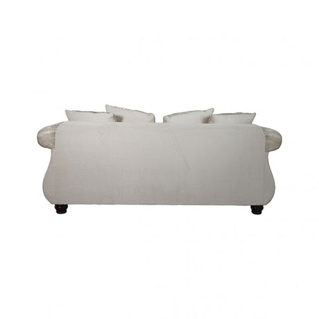 Sodaro Ivory/Dark Cherry Sofa by Furniture of America at Eve Furniture
