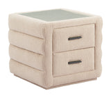 Soffice Beige Nightstand by Zuomod at Eve Furniture
