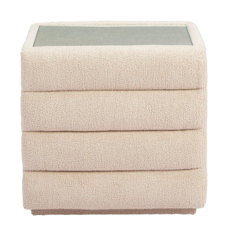 Soffice Beige Nightstand by Zuomod at Eve Furniture