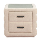 Soffice Beige Nightstand by Zuomod at Eve Furniture