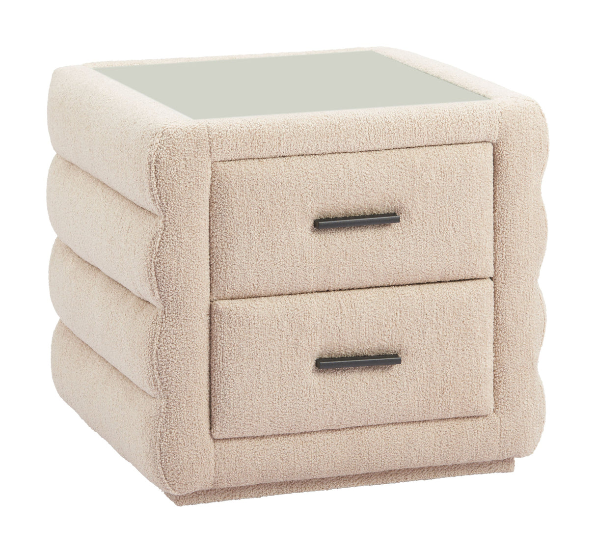 Soffice Beige Nightstand by Zuomod at Eve Furniture