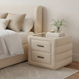 Soffice Beige Nightstand by Zuomod at Eve Furniture