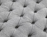 Sofi Light Gray Button Tufted Swivel Chair by Furniture of America at Eve Furniture