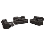 Sofia Espresso 3-Piece Reclining Set by Happy Homes at Eve Furniture