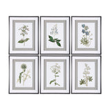 Soft Blue Botanoicals IV by Mercana Studio Hand Embellished Framed Art Print Matted under Glass by Mercana at Eve Furniture