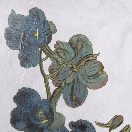 Soft Blue Botanoicals V by Mercana Studio Hand Embellished Framed Art Print Matted under Glass by Mercana at Eve Furniture