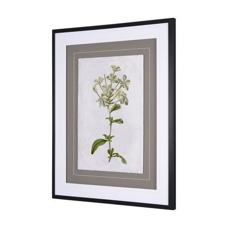 Soft Blue Botanoicals VII by Mercana Studio Hand Embellished Framed Art Print Matted under Glass by Mercana at Eve Furniture