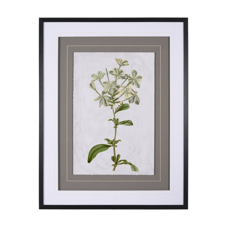 Soft Blue Botanoicals VII by Mercana Studio Hand Embellished Framed Art Print Matted under Glass by Mercana at Eve Furniture