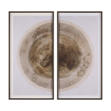 Soft Eclipse (Set of 2) by Mercana Studio a Hand Embellished Framed Art Print Matted under Glass by Mercana at Eve Furniture