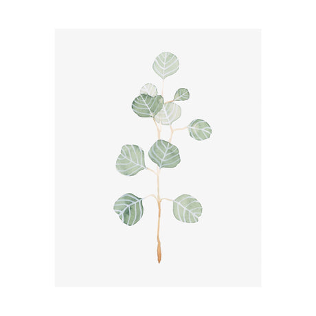 Soft Eucalyptus Branch II by Emma Scarvey a Hand Embellished Textured Canvas by Mercana at Eve Furniture
