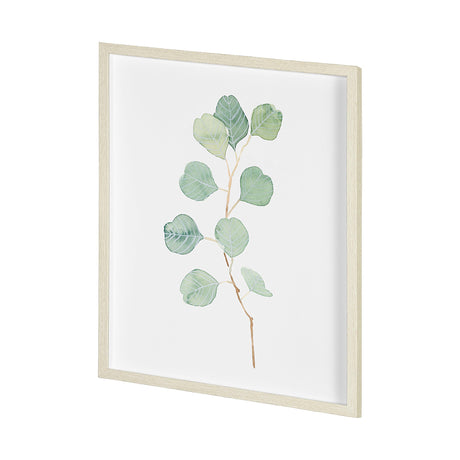 Soft Eucalyptus Branch IV by Emma Scarvey Hand Embellished Framed Art Print Matted under Glass by Mercana at Eve Furniture