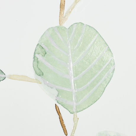Soft Eucalyptus Branch IV by Emma Scarvey Hand Embellished Framed Art Print Matted under Glass by Mercana at Eve Furniture
