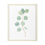Soft Eucalyptus Branch IV by Emma Scarvey Hand Embellished Framed Art Print Matted under Glass by Mercana at Eve Furniture