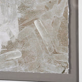 Soft Geometry II by Mercana Studio Hand-Embellished Textured Framed Artwork Matted under Glass by Mercana at Eve Furniture