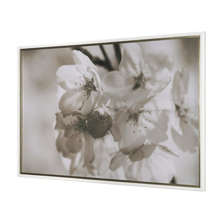 Soft Petals I by Nancy Crowell a Hand Embellished Textured Framed Photo Art Print Matted under Glass by Mercana at Eve Furniture